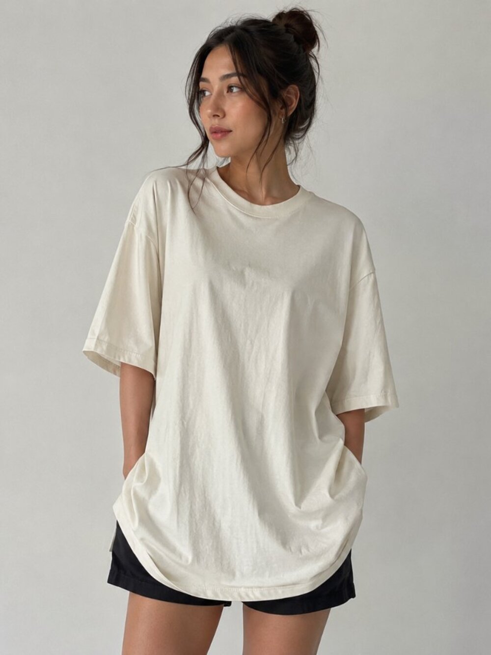 J. Crew Tan Crew Neck Short Sleeve Pima Cotton Tee Boyfriend Fit XL NWOT